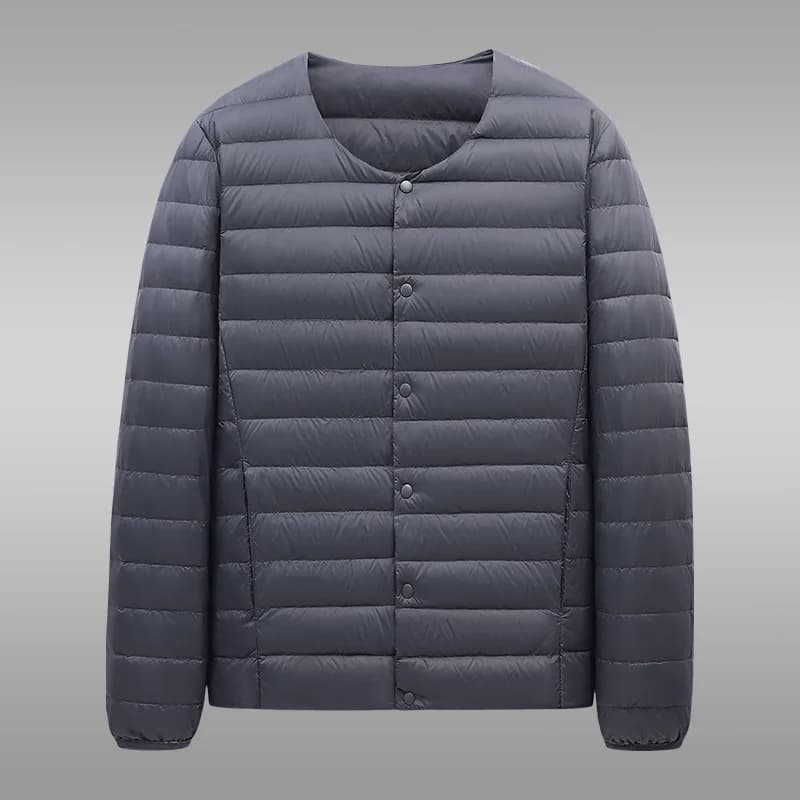 Doudoune ultralégère pour hommes, nouvelle veste légère Simple à col rond, Portable, doublure chaude