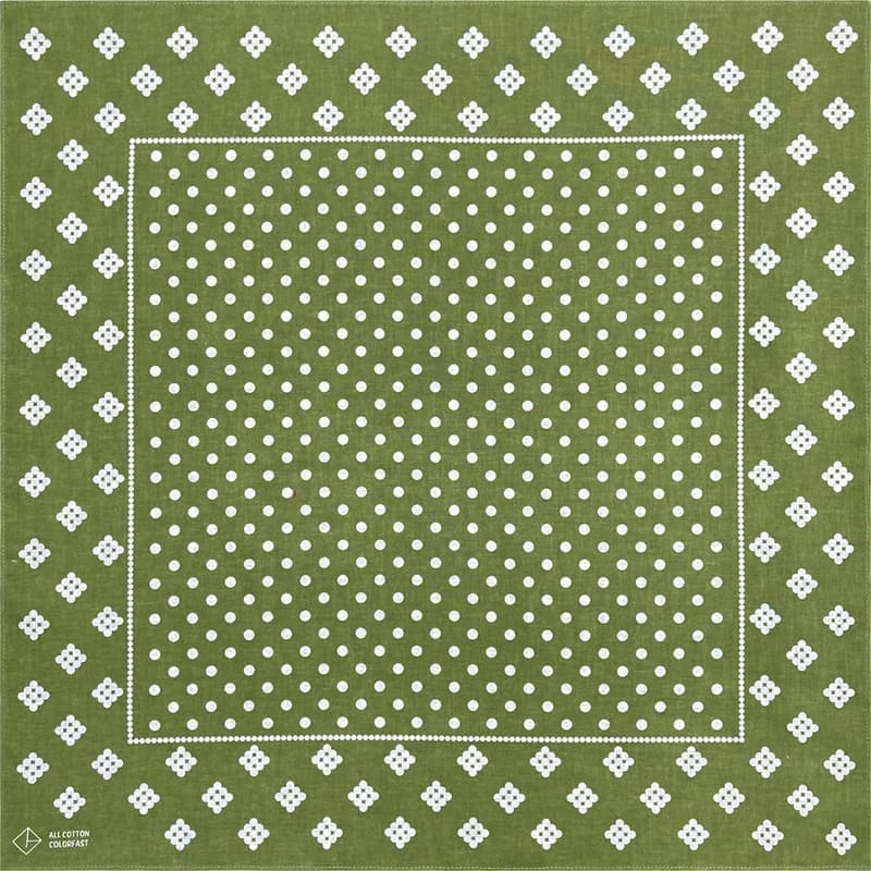 Haute qualité nouveau Design Hip Hop vert Olive coton carré écharpe marin Bandana écharpe ancre impr