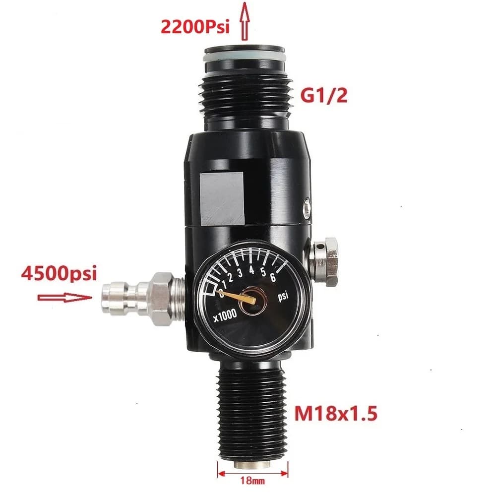 Réservoir de bouteille en aluminium 0,22 l-0,5 l, cylindre de réservoir 4500 PSI, plante d'aquarium 