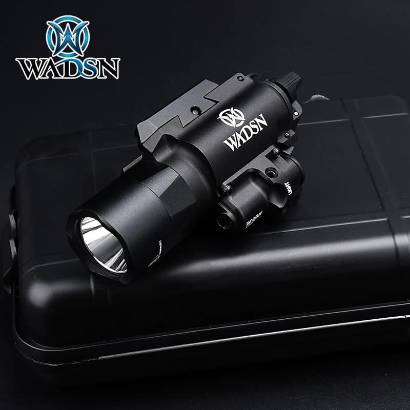 Lampe torche tactique WADSN X400U X400 Ultra avec indicateur laser rouge/vert, lampe pour pistolet G