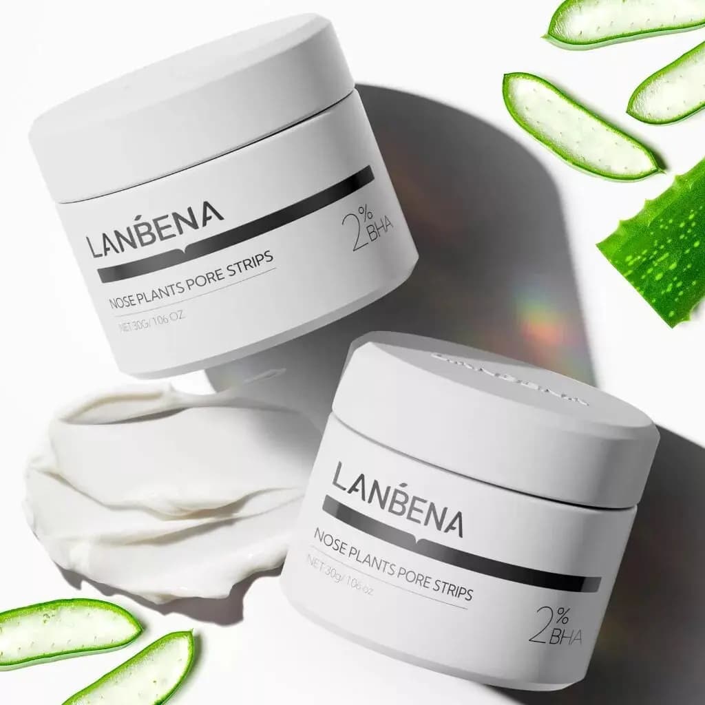 LANBENA nouveau Style dissolvant de points noirs masque nasal bande de pores masque noir Peeling noi