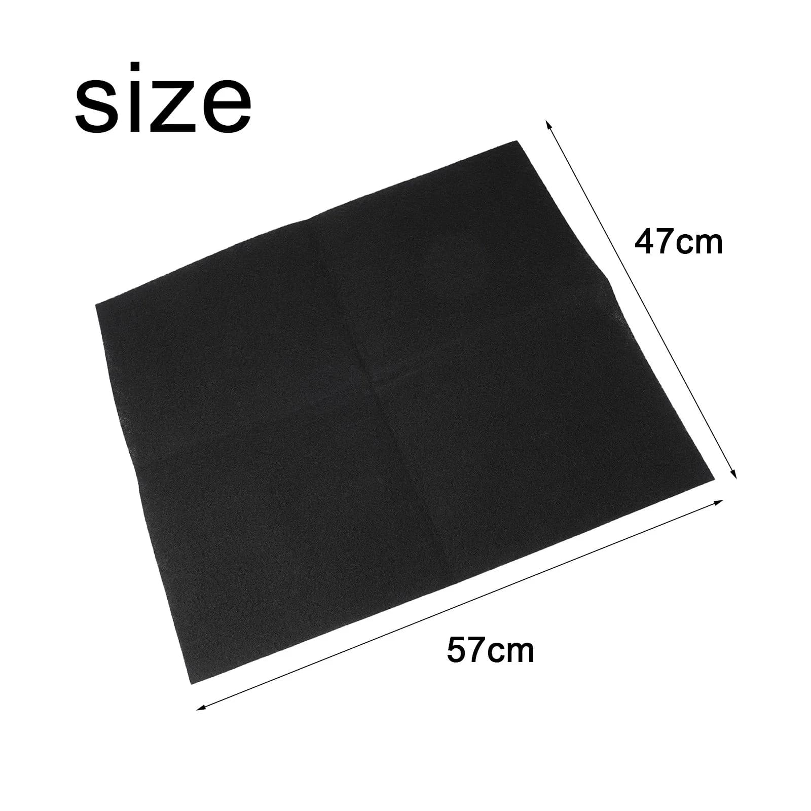 Filtre à charbon actif pour hotte de gamme, 57x47cm, en coton, pour toutes les cagoules, accessoires