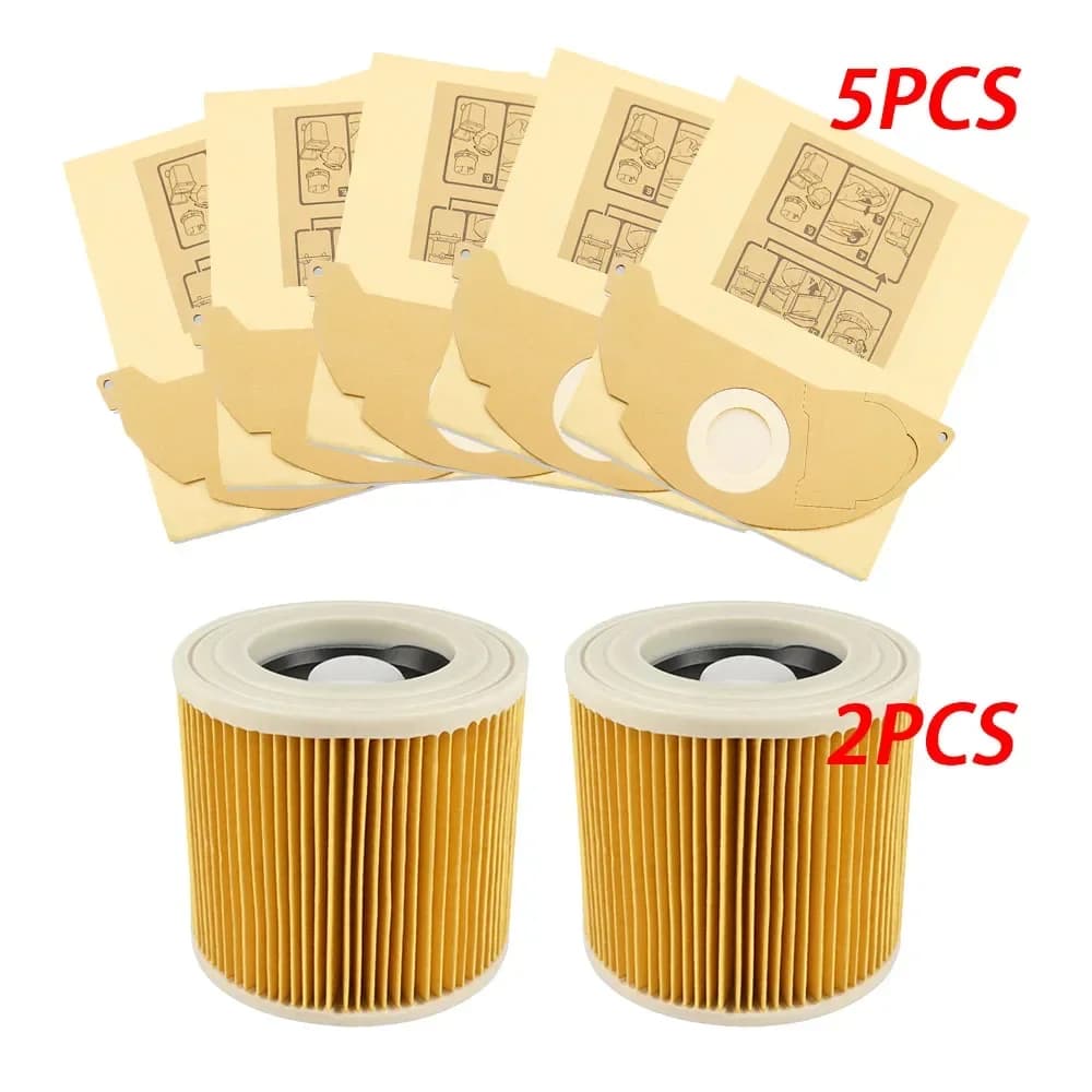 Sacs en papier HEPA Pound pour aspirateur Karcher, pour modèles WD2250 WD3.200 MV2 MV3 WD3 A1000 A22
