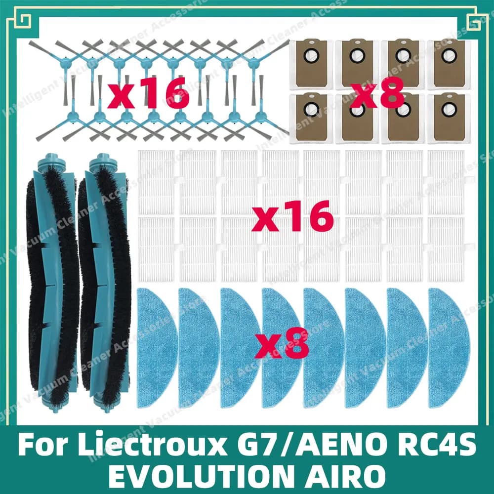 Sac à poussière et filtre Hepa pour aspirateur robot G7, pièces de rechange, accessoires de remplace