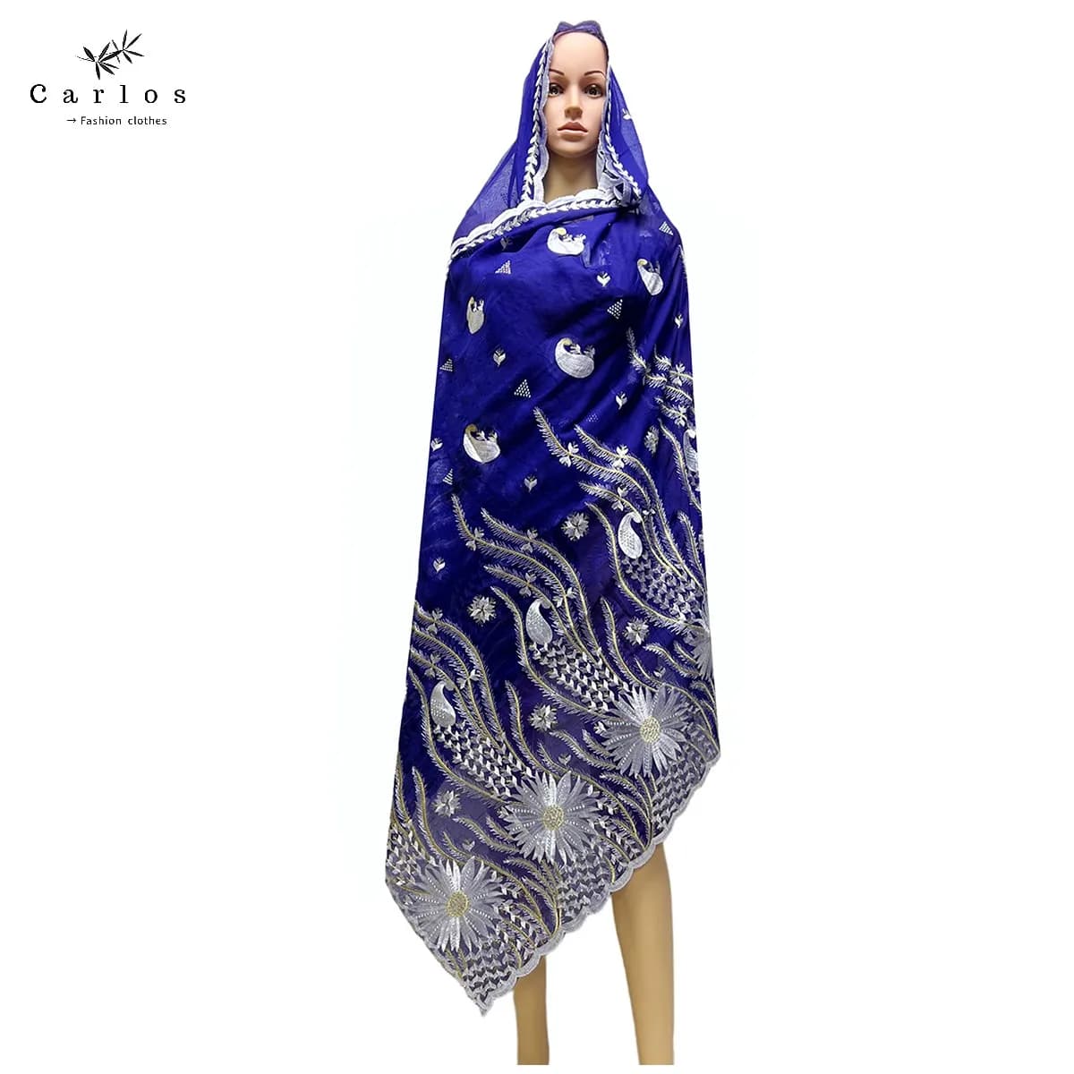 Nouveau turban musulman pour femmes 2026, broderie douce, écharpe en coton de Dubaï, prière islamiqu