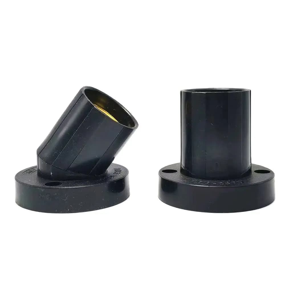 Support de lampe rotatif droit Oblique E27, 1 pièce, vis plate 10A, Base de tête d'ampoule d'éclaira