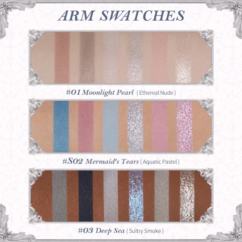 Flower Knows Shell's Jewel Collection Palette de maquillage 6 couleurs