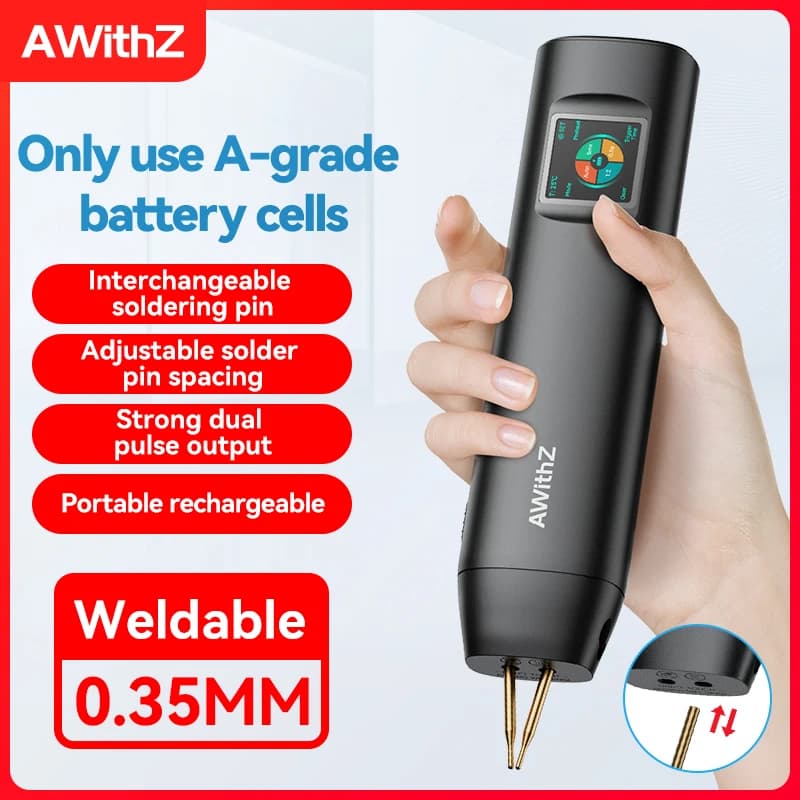 AWithZ soudeuse par points Portable bricolage Machine de soudage par points Portable 90 vitesses sou