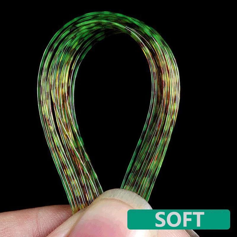 Ligne de pêche Invisible de Camouflage de 500m, Monofilament en Nylon tacheté, revêtement en Fluoroc