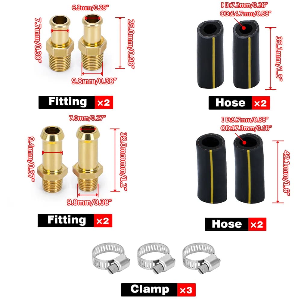 Universel 1.5 - 5 Psi manuel réglable carburateur Carb pompe à carburant 5/16 "(8mm) 3/8"(10mm) régu