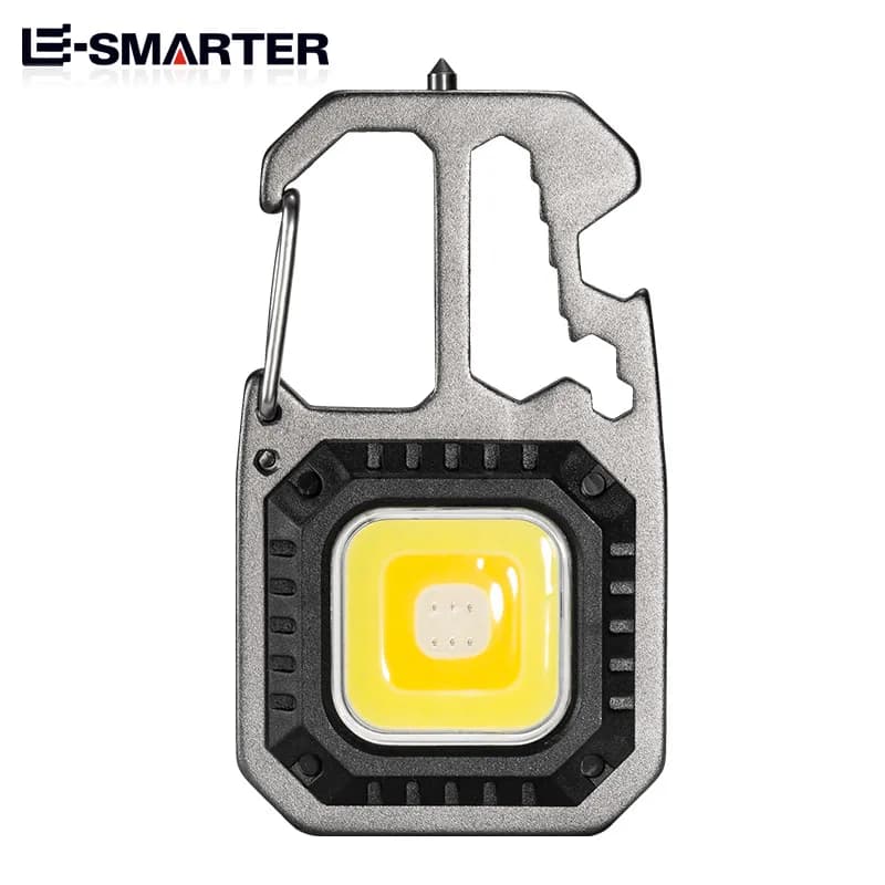 Mini lampe de poche LED Rechargeable, porte-clés, tournevis, clé, lampe de poche Portable, lampe à f