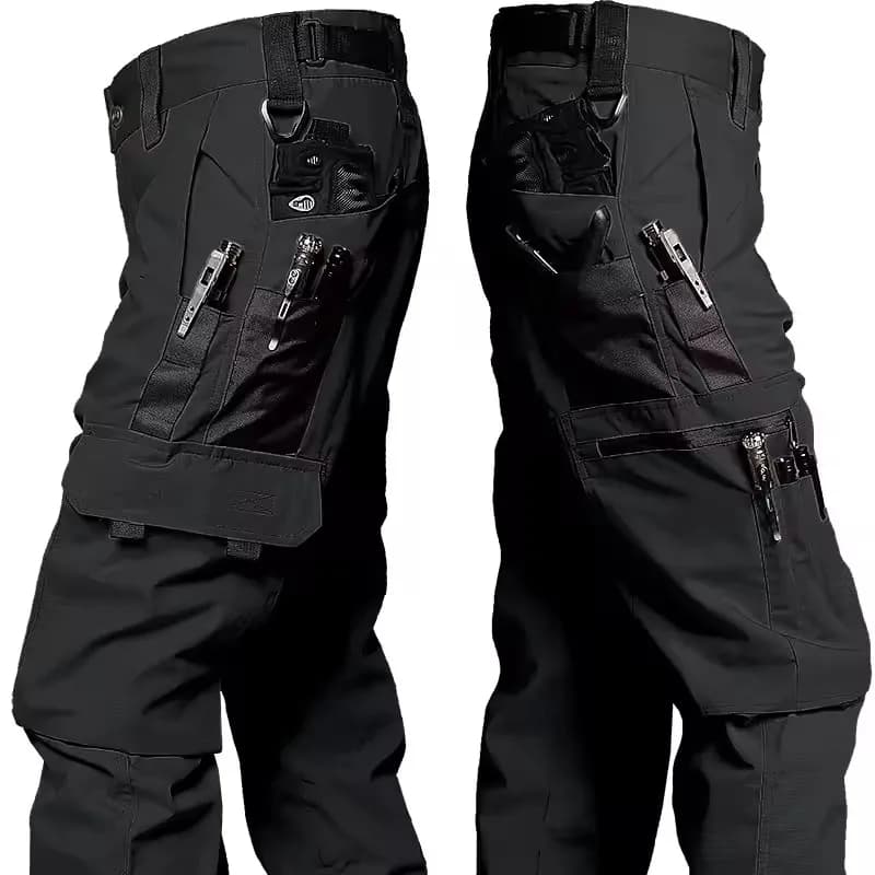 Pantalon de travail multi-poches pour hommes, imperméable, jambe droite, Cargo, résistant à l'usure,