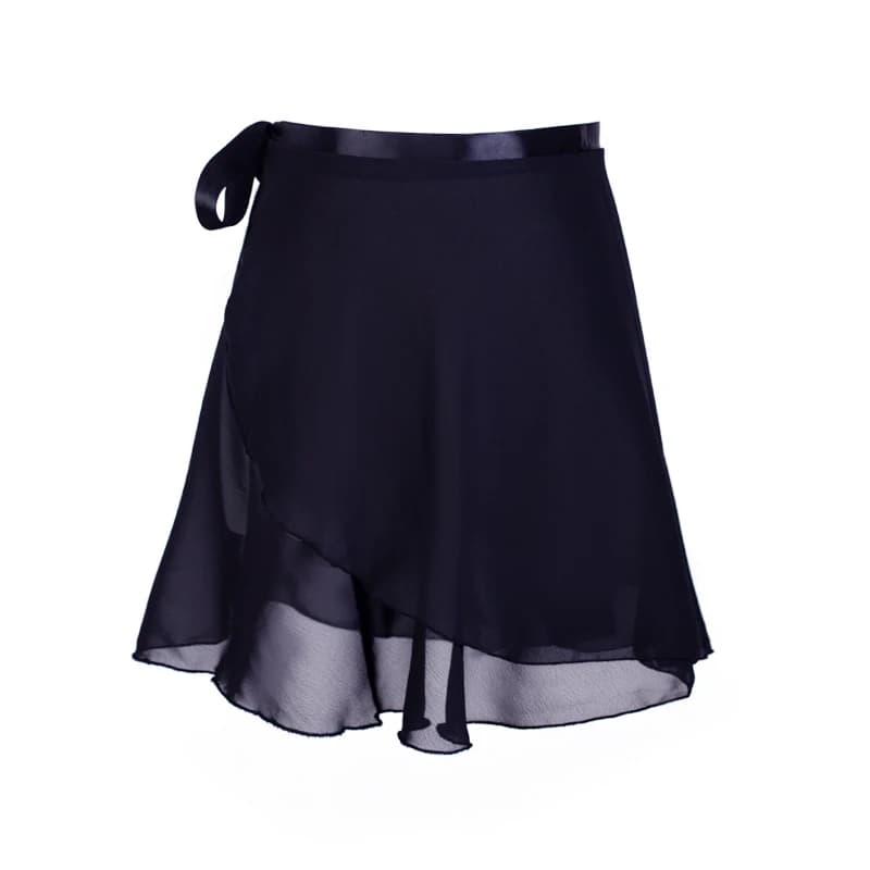 Adulte en mousseline de soie Ballet Tutu danse jupe femmes filles gymnastique jupe portefeuille form