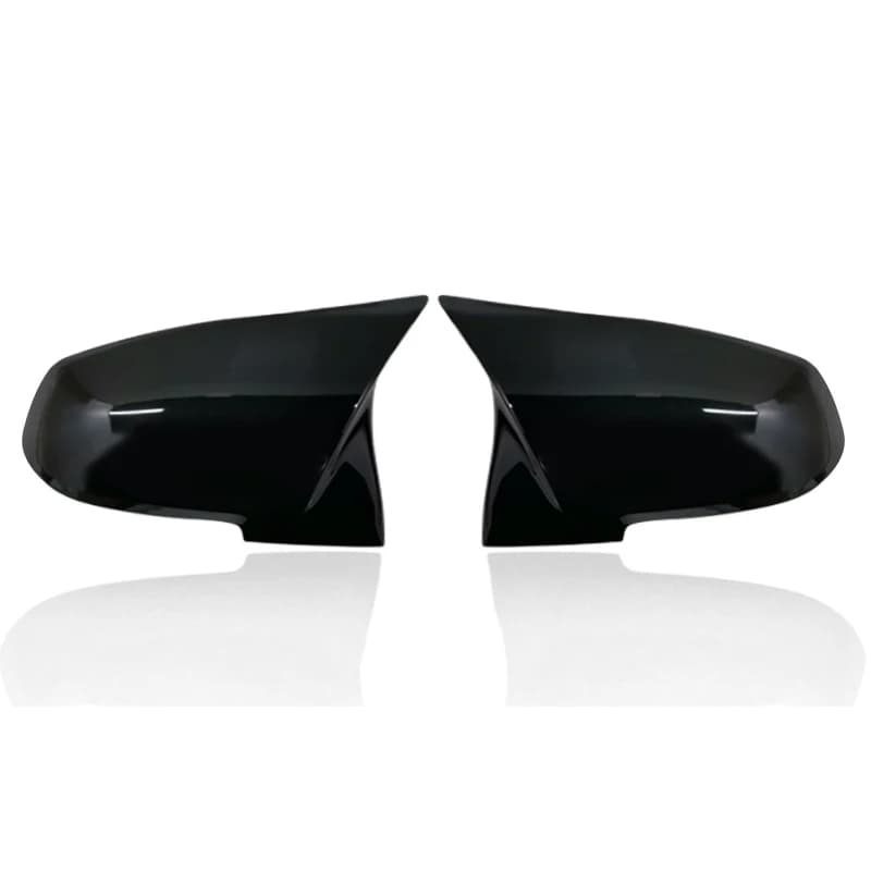 Couvercle de rétroviseur noir carbone, 2 pièces, pour BMW série 1 2 3 4 X M 220i 328i 420i F20 F21 F