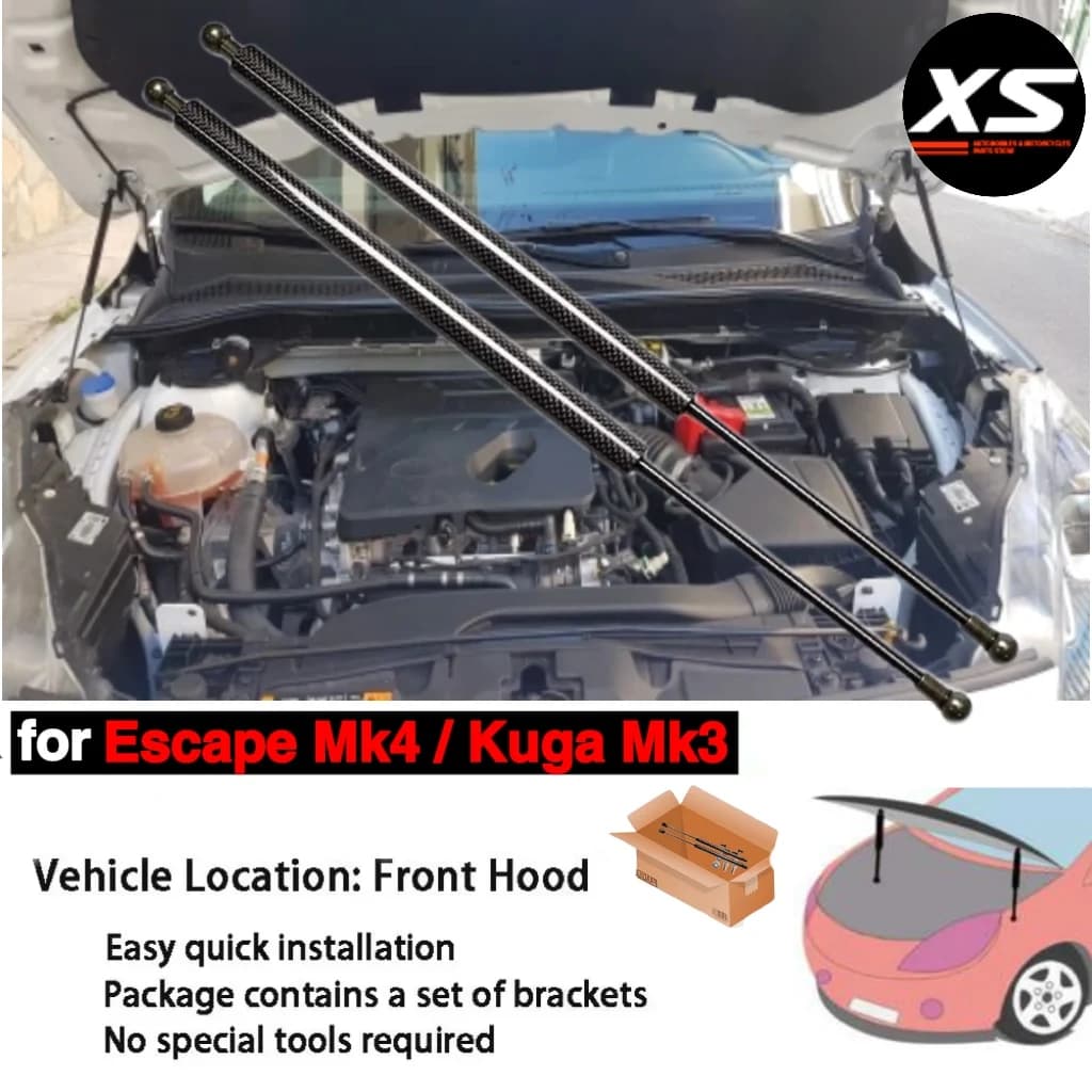 Tiges de support de levage modifiées pour capot avant, vérins de capot pour Ford Escape Mk4 2020-202