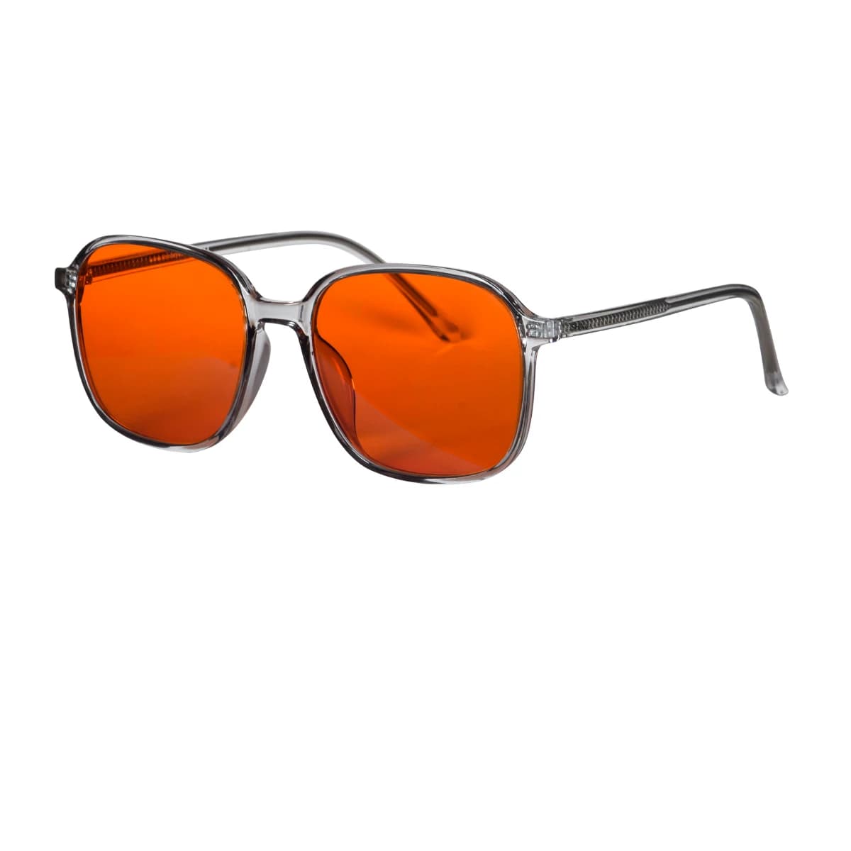 Lunettes de style y2k pour hommes et femmes, verres rouges de forme carrée pour un meilleur sommeil,