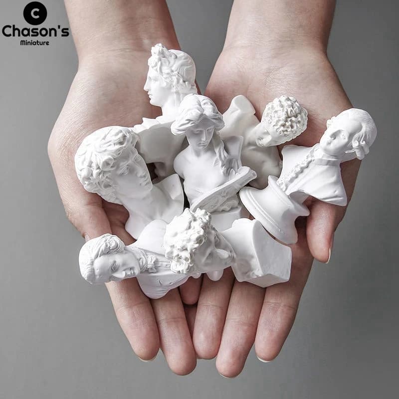 Mythologie grecque dieu déesse héros David Venus Mozart buste Figurine Sculpture Statue plâtre croqu