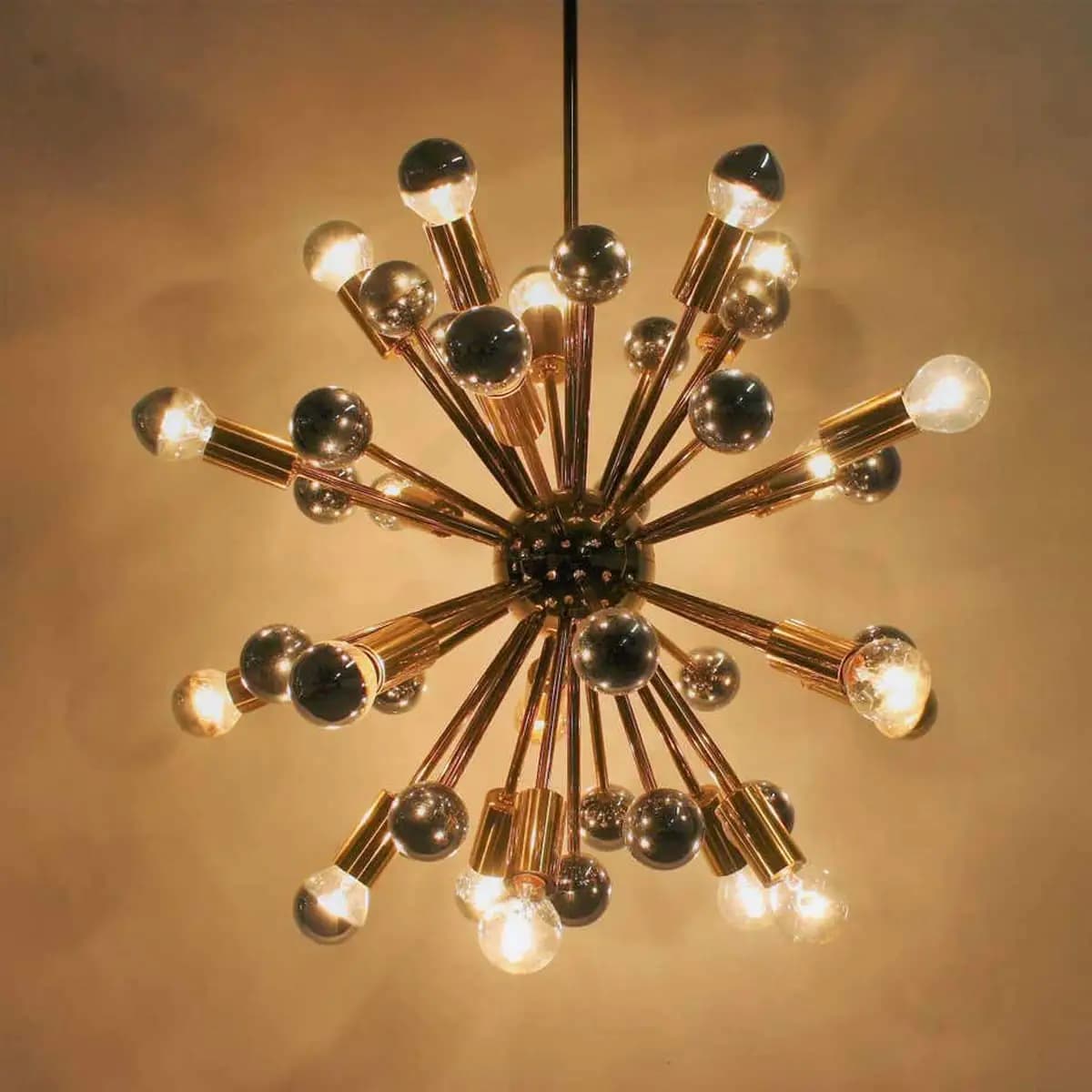 Edison A19 Led filament E27 220V variateur blanc chaud 2700K doré miroir supérieur sans ombre lampe 