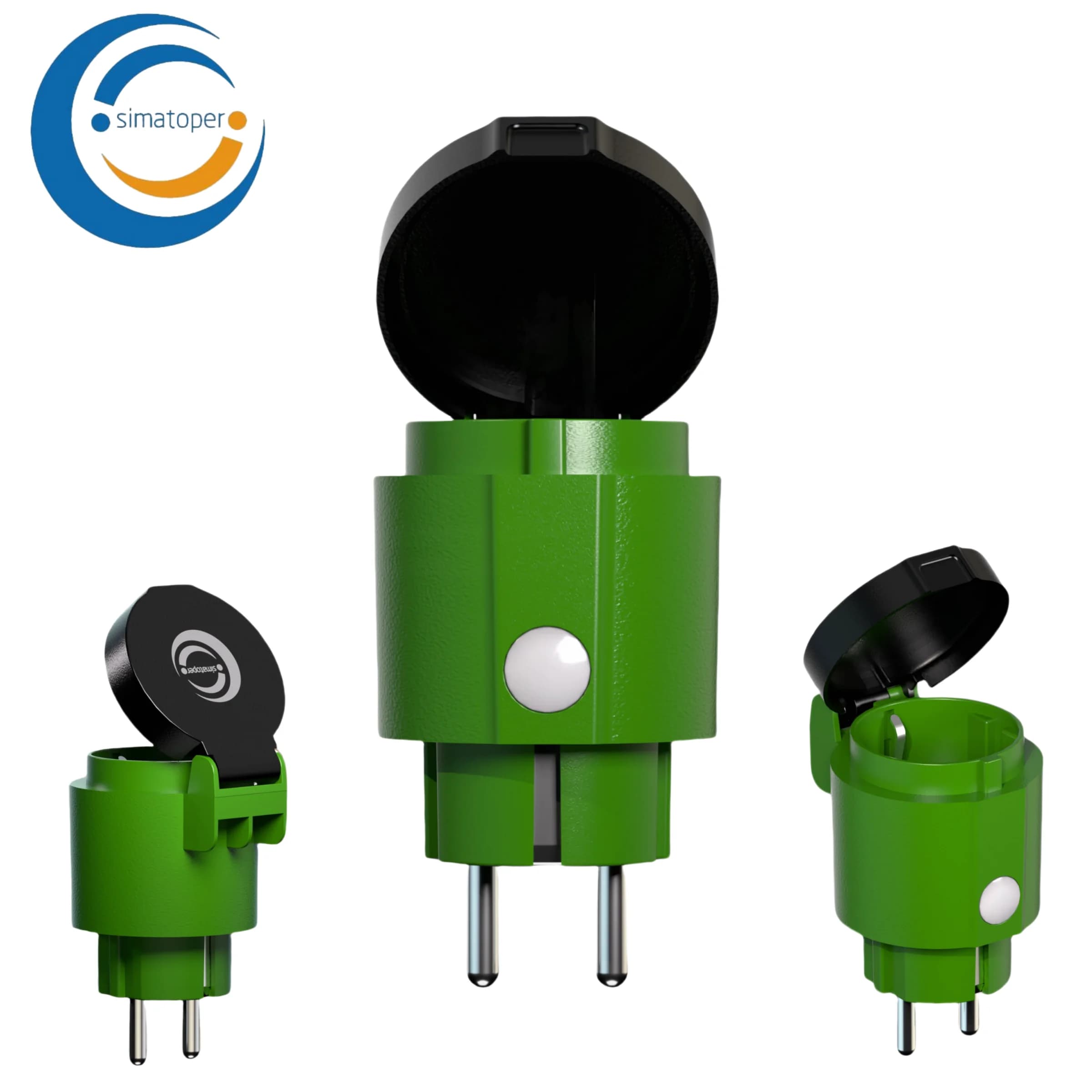 Simatoper 2 prises WiFi extérieures, IP44, application Smart Life, surveillance de la consommation d