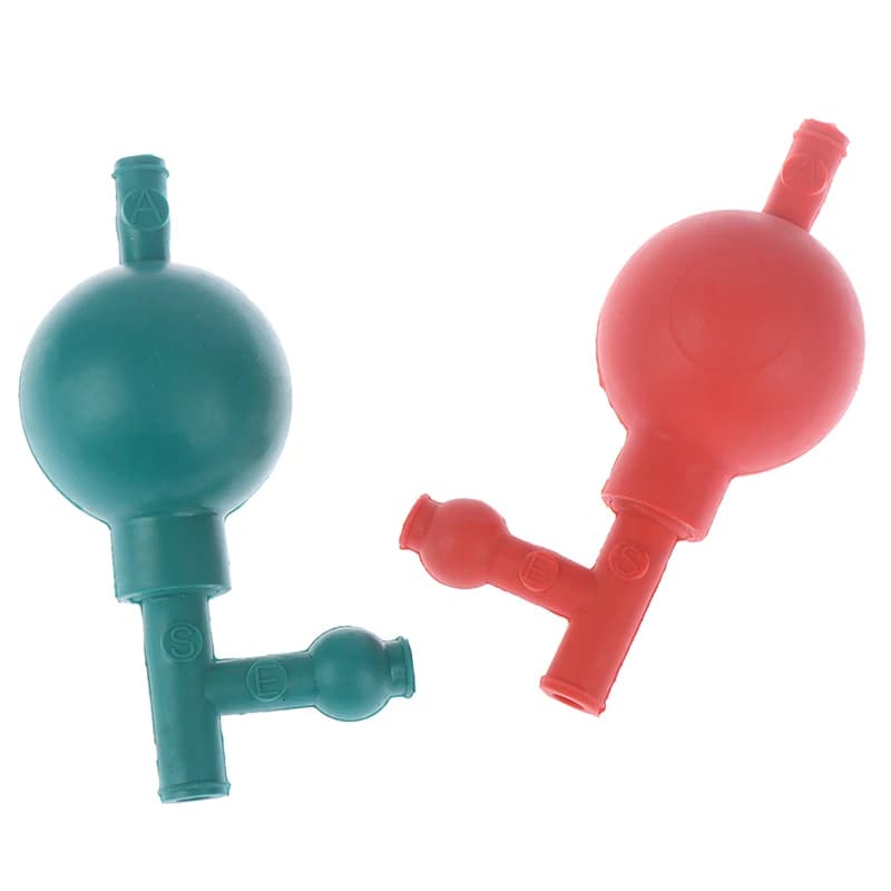 Ampoule d'aspiration en caoutchouc de laboratoire, remplissage de pipette quantitatif à pression sûr