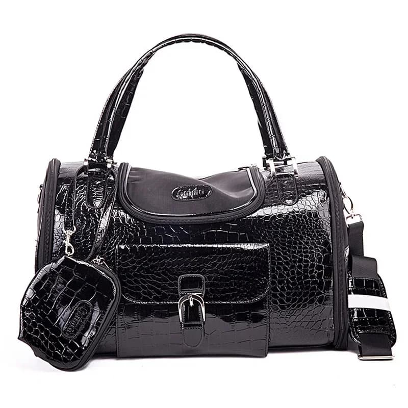 Sac de transport Portable pour animaux de compagnie, chat, chien, avec sac à main, voyage en cuir, p