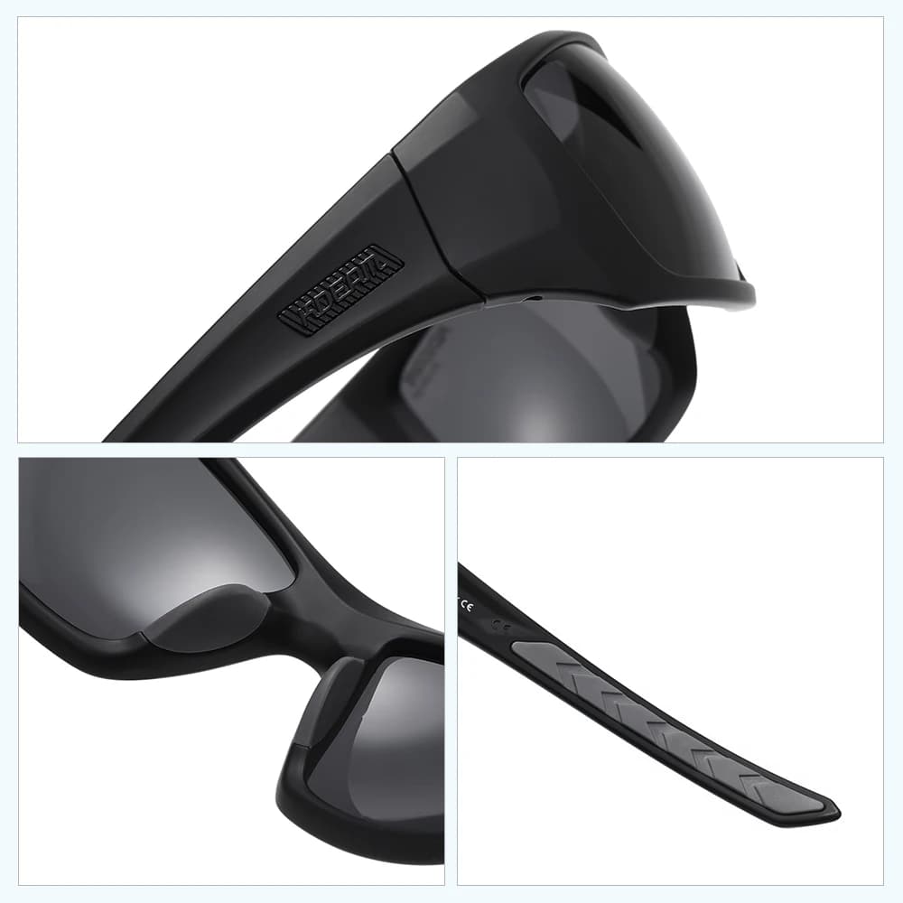 KDEAM-Lunettes de soleil d'équitation en matériau TR90 pour hommes, lunettes de soleil de cyclisme d