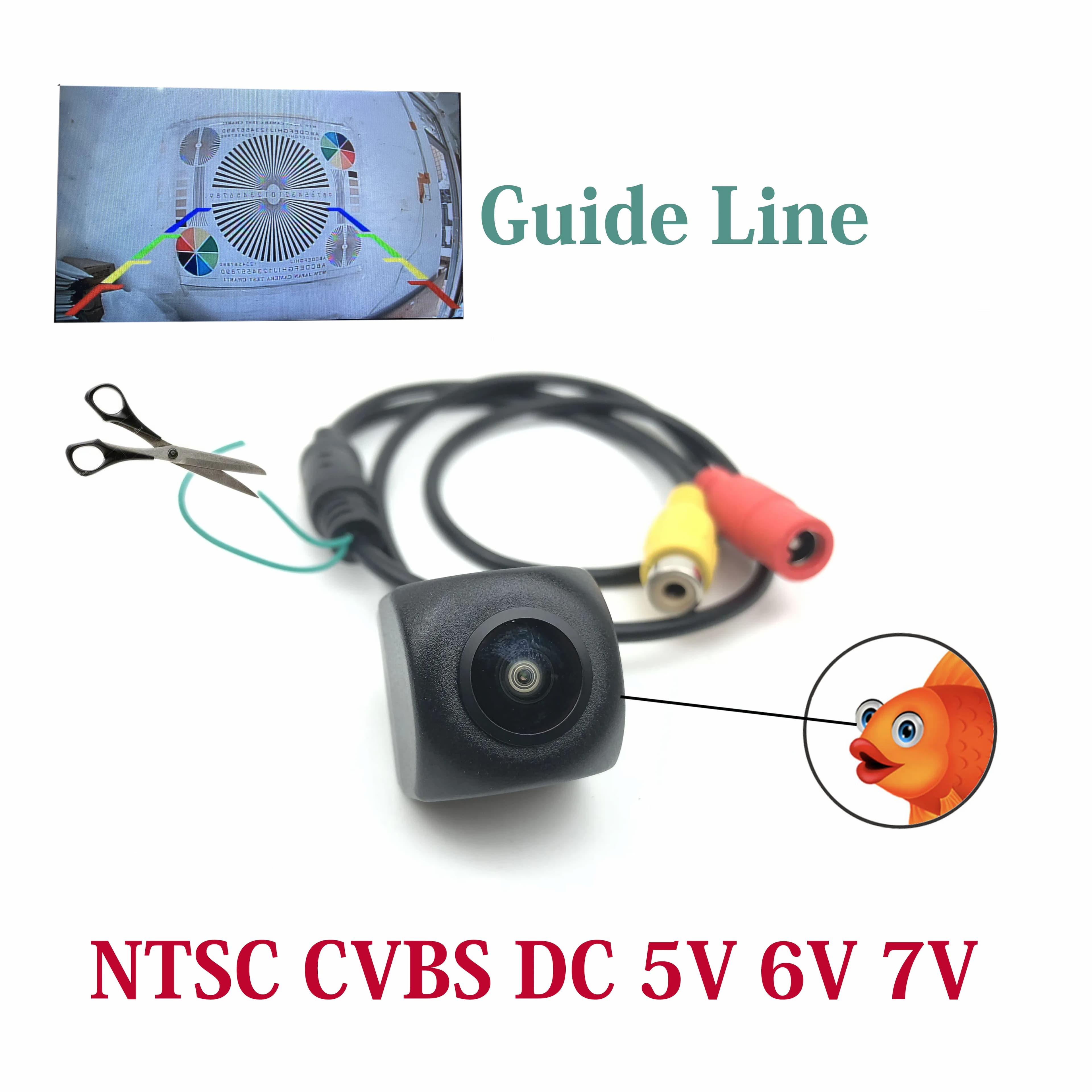 VKAUTO-Caméra de voiture 5V 6 Volt 6 V NTSC pour bricolage CCD HD vision nocturne, pour kia, hyundai