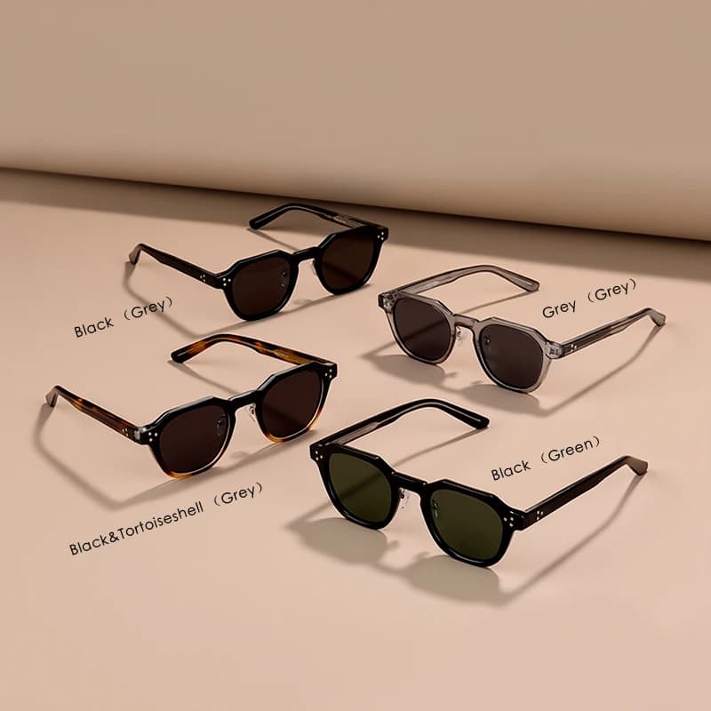 Lunettes de soleil classiques à rivets de haute qualité pour hommes et femmes, Design de marque, à l