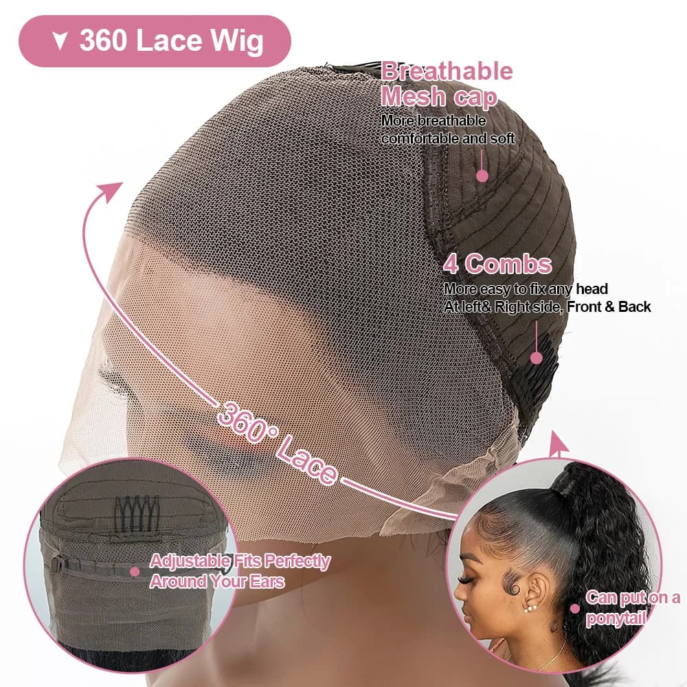Perruque Lace Front Wig Body Wave brésilienne, cheveux 360 naturels, 13x6, Full HD, 100% de densité,
