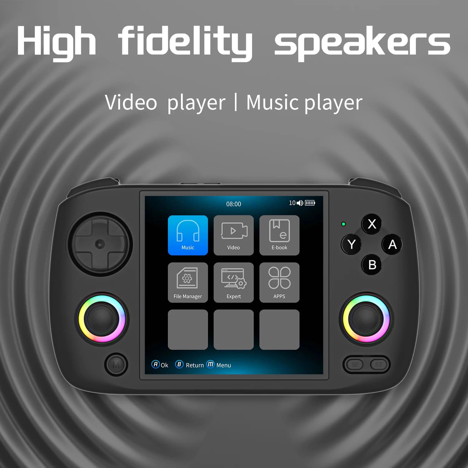 Console de jeu portable ANBERNIC RG CubeXX, écran IPS de 3,95 pouces, système Linux 64 bits, prend e
