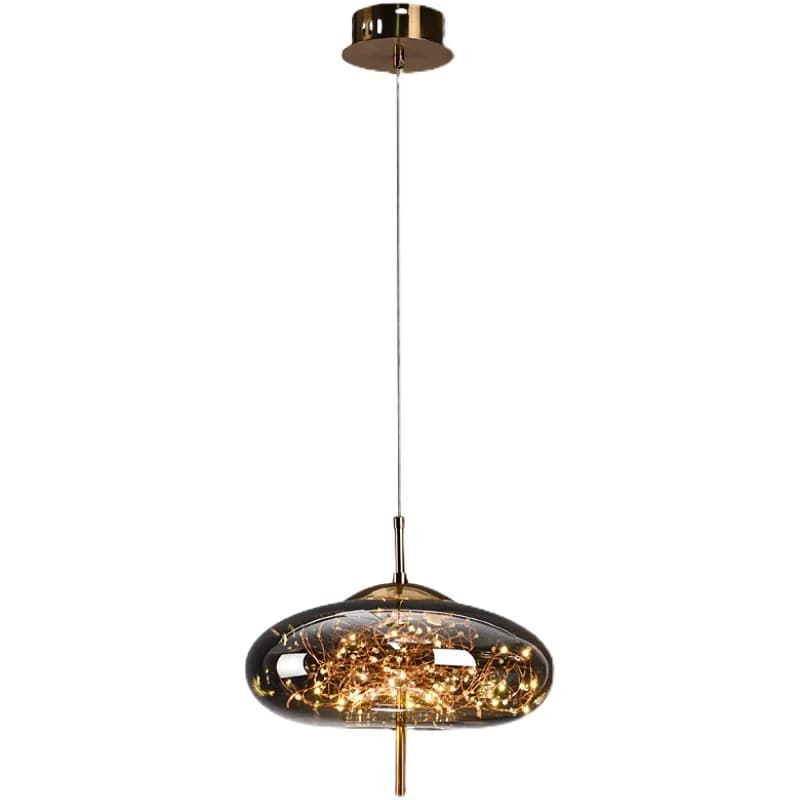 Lustre de chevet rouge en filet nordique pour fille, lumière de luxe, longue ligne, personnalité, Ar