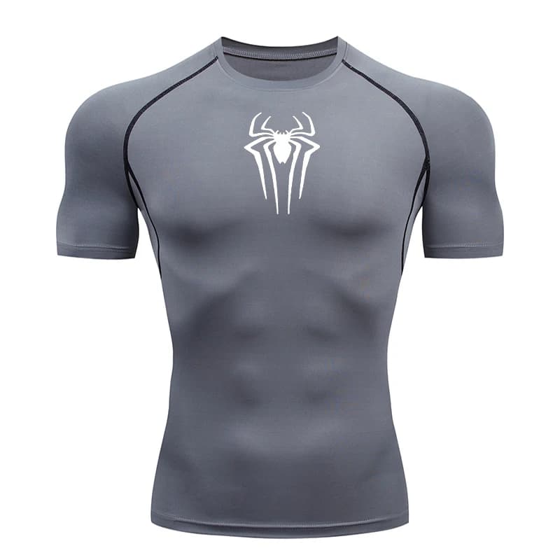2025 Compression t-shirt hommes à manches courtes Sport t-shirts Fitness course vêtements de Sport h