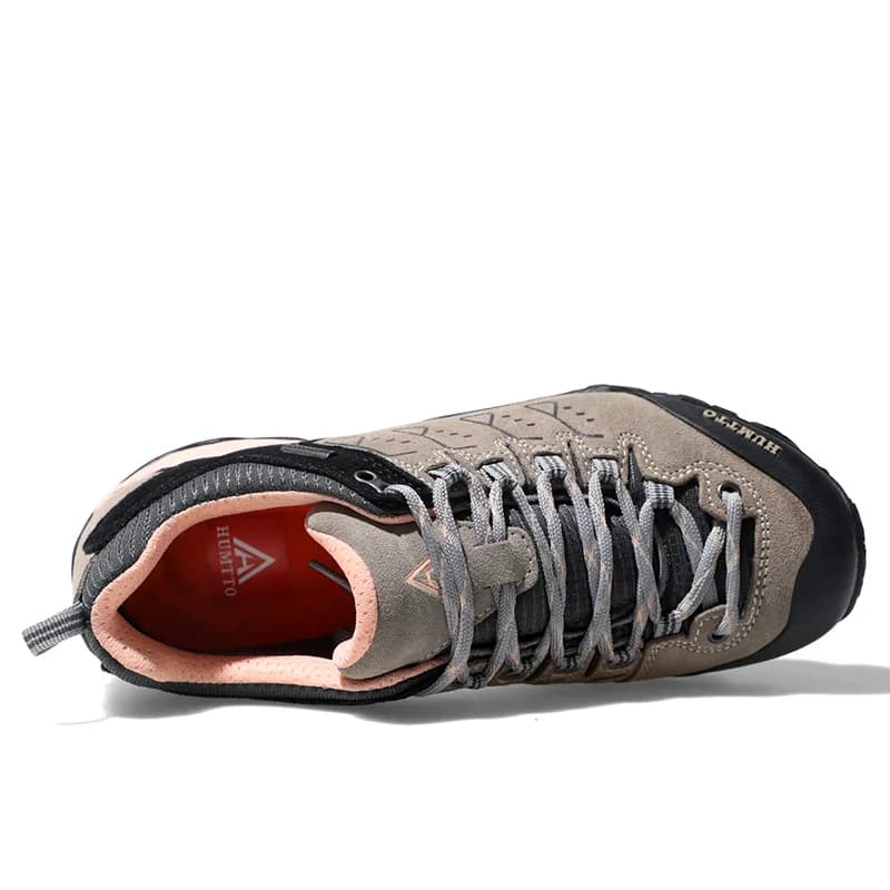 HUMTTO – chaussures de Trekking imperméables pour femmes, baskets de luxe de styliste, en cuir, déco