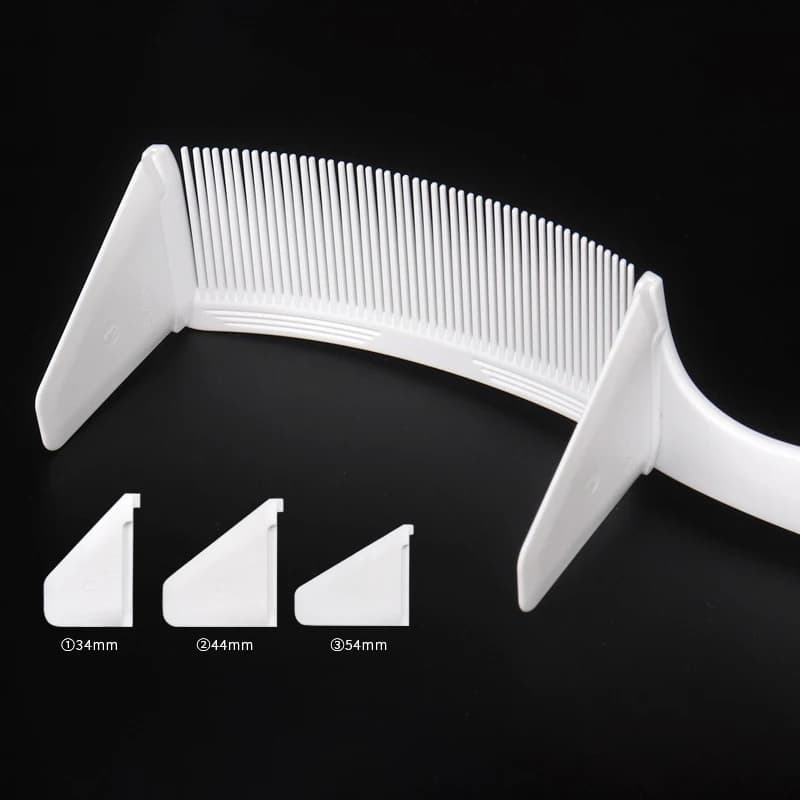 Peigne de positionnement incurvé pour barbier professionnel, 1 pièce, peigne à dessus plat résistant
