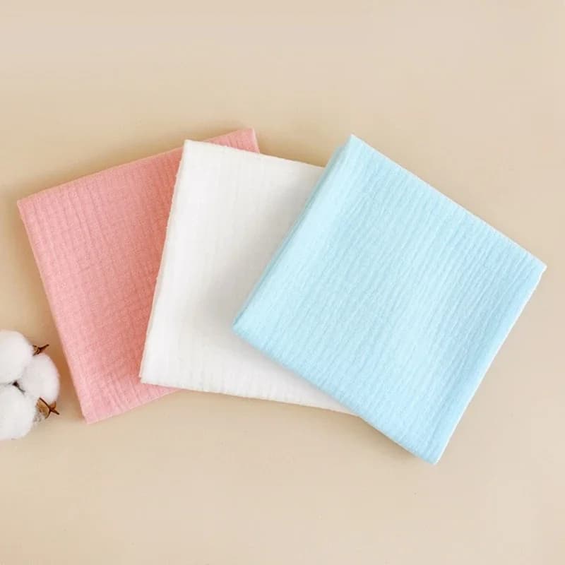 Couches en gaze de coton pour bébé, 8 pièces, pour nouveau-né, à langer, 43x45cm, lavables, réutilis