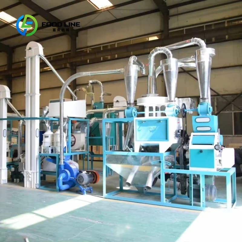 Ligne de production complète de moulin à farine de riz personnalisée pour le traitement automatique 