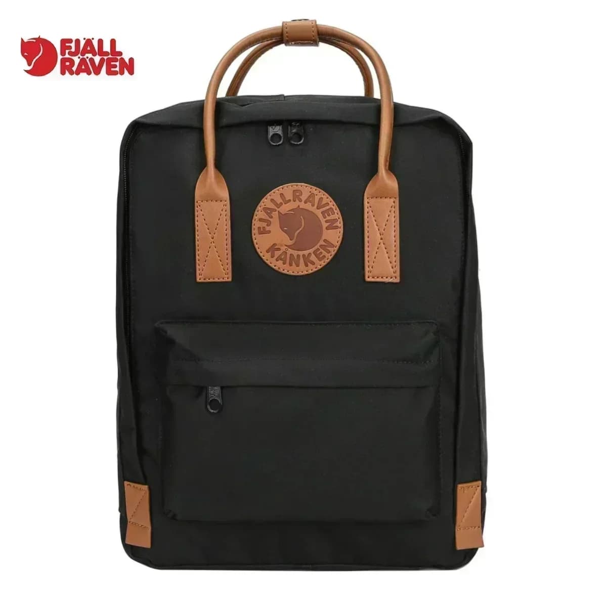 Sac à dos Fjallraven Kanken No. 2 Noir Original 2025 – Sac Ordinateur Arctic Fox G-1000 pour Voyage 
