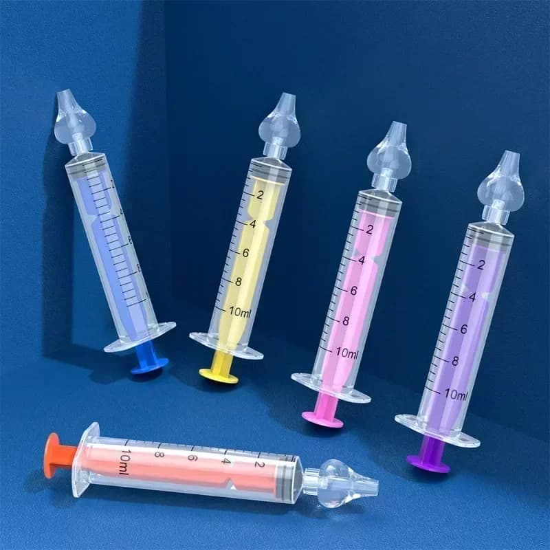 Seringue d'aspirateur nasal en silicone pour bébé, nettoyeur antarctique pour enfants, laveur nasal 