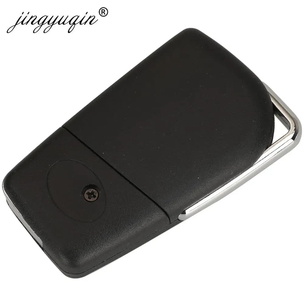 Jingyuqin VA2 porte-clés de voiture à distance rabattable 433MHz H-8A pour Toyota Aygo Corolla Auris