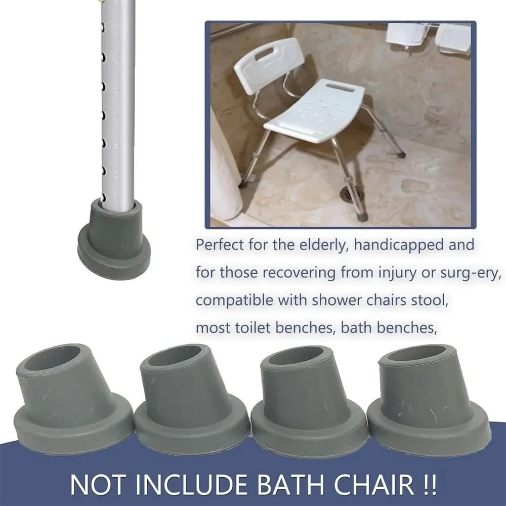 Pieds de remplacement pour siège de bain, chaise de douche, coussinet de pieds en caoutchouc de pent