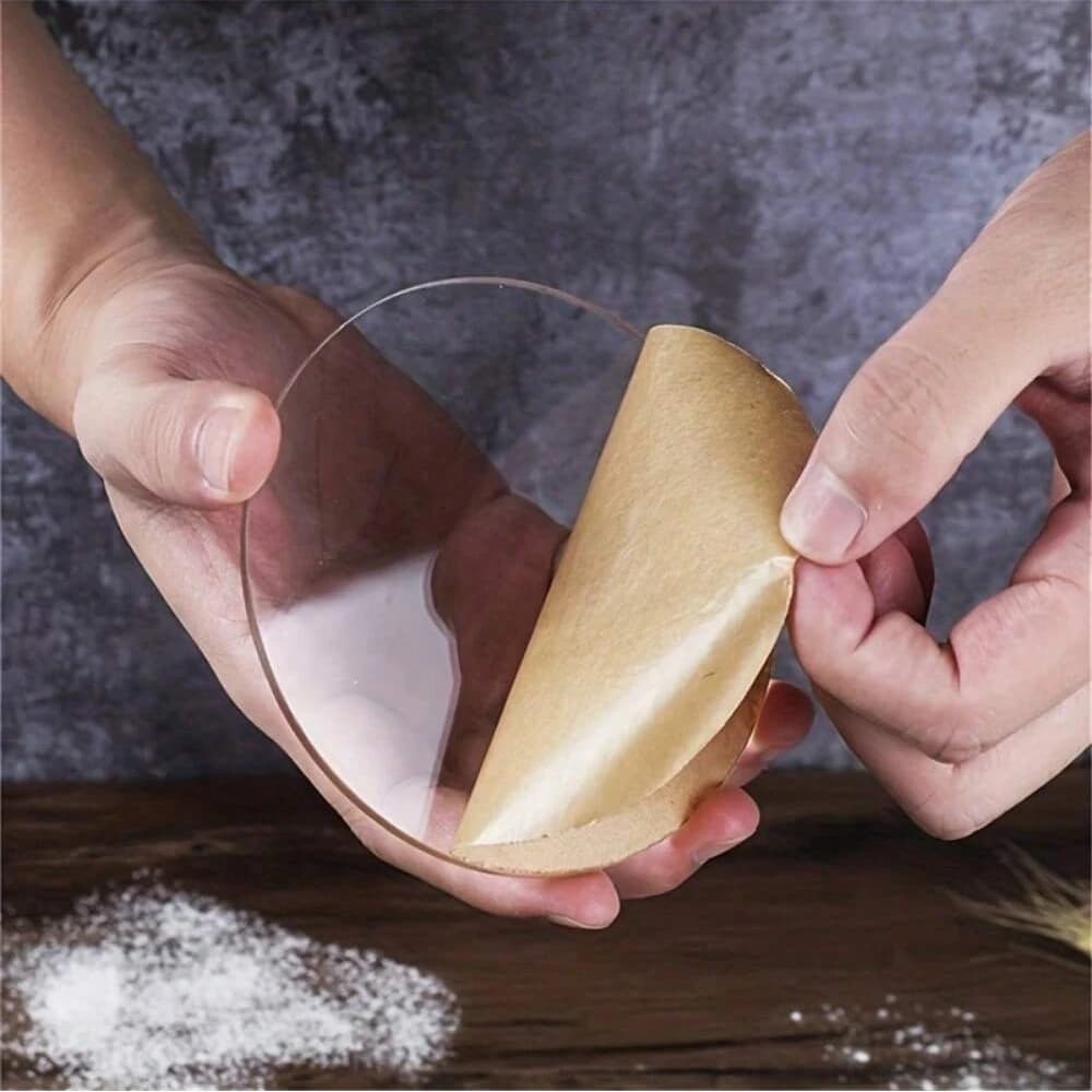 Disque à Gâteau à Bord Rond, Support de Cuisson en Acrylique, Antiadhésif, Réutilisable, 2 Pièces