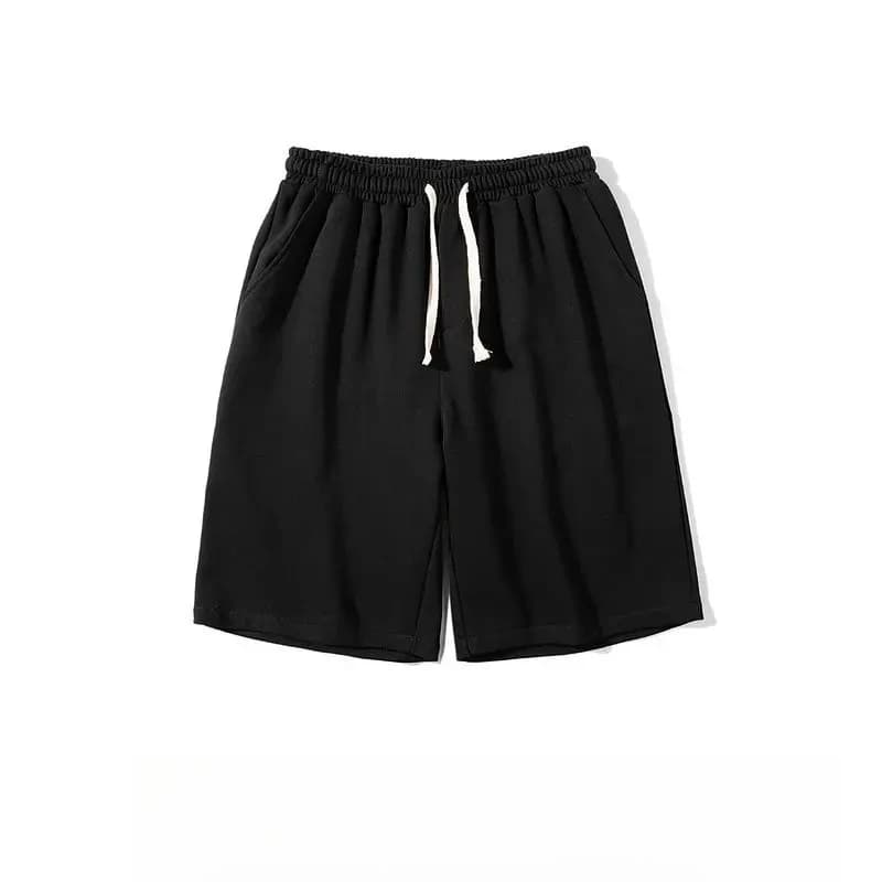 Pantalon unisexe ample style streetwear pour homme, longueur mi-cuisse, idéal pour le skateboard et 