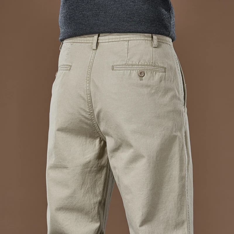 100% coton pantalons droits décontractés automne nouvelle mode ample confortable épaissi pantalons d