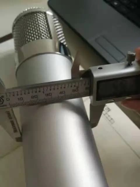 Coque de studio pour microphone U47, coque de bricolage, couleur argent avec panier chromé, en stock