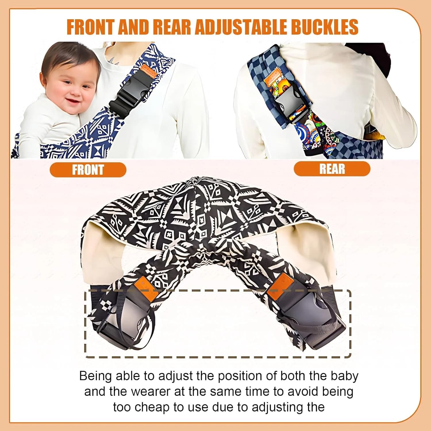 Porte-bébé Portable, accessoires pour tout-petits, sangle multifonctionnelle, sac pour nourrissons, 