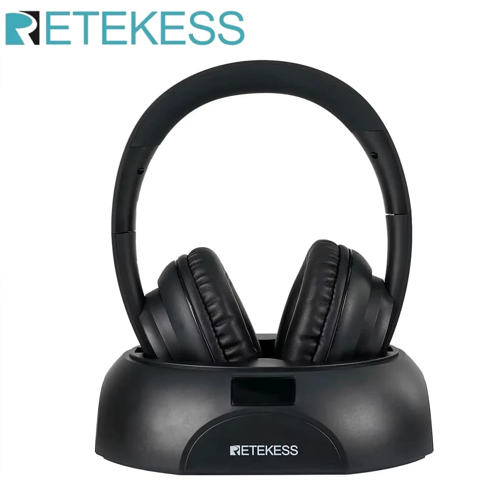 RETEKESS TA006 casque sans fil TV regarder des écouteurs sans fil rechargeables avec Support émetteu