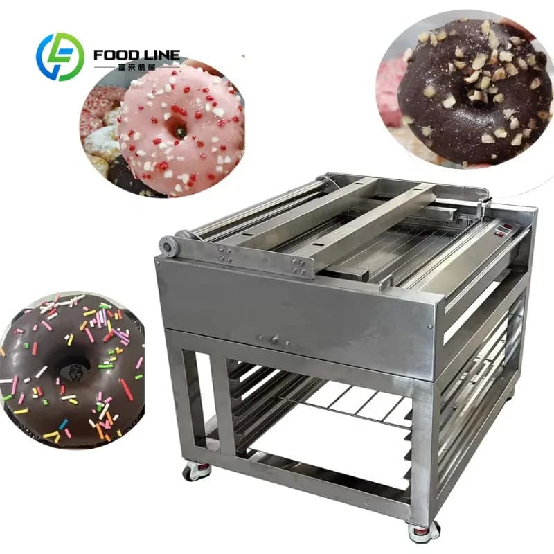 Machine à vitrage personnalisée pour boulangerie, beignet, chocolat, sucre, crème, revêtement, pain,