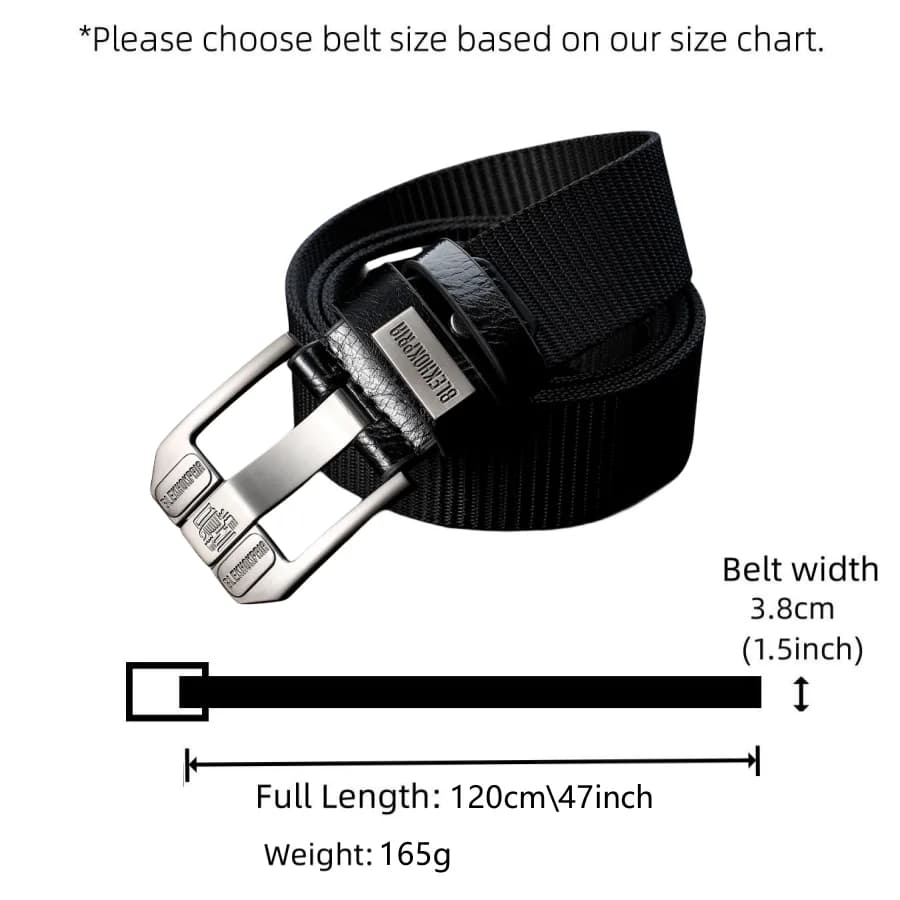 Ceinture à boucle ardillon pour hommes, ceinture en toile, ceinture en Nylon à la mode, ceinture en 