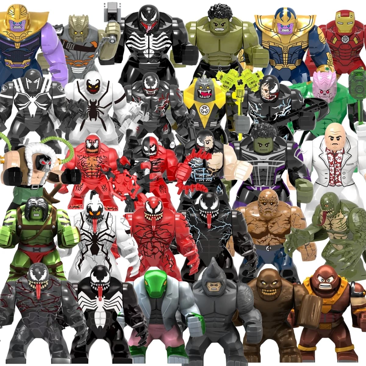 Boîte aveugle Mini blocs de construction X654 figurines grand Goblin Spiderman Iron Man Venom capita