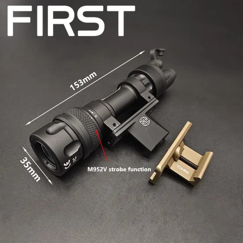 Lampe de poche tactique en métal M951 M952V, stroboscopique LED Surefir avec armes à montage QD M93,